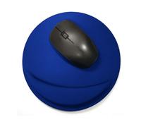 TAPPETINO GAMING ERGONOMICO INF per mouse rotondo con supporto per polso, Supporto ergonomico per il polso, superficie liscia per movimenti precisi, compatibilità universale con mouse ottici, laser e 