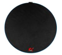 NanoRS Tappetino per sedia da gioco, retroilluminazione RGB, Diametro 100 cm, Protezione pavimento, Tappeto Salvapavimento, Antiscivolo RS171