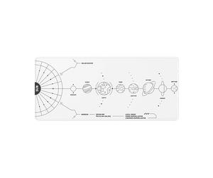 TAPPETINO GAMING XXL DARK PROJECT Terra Nova XL 90 cm, Bianco