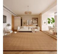 Tappetino giapponese in rattan naturale, tappeto Tatami rinfrescante e traspirante con supporto antiscivolo e design pieghevole, tappeto da interni for soggiorno(Rectangular brown,200*250cm)