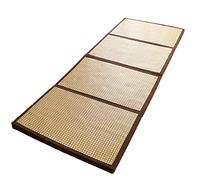 Tappetino giapponese pieghevole, 65 x 180 cm, perfetto per dormire a terra o sedersi, design portatile in quattro parti, ideale per yoga a casa o meditazione
