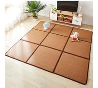 Tappetino giapponese Tatami in rattan, pieghevole, tappetino per dormire, futon, con borsa portaoggetti, per soggiorno e camera da letto