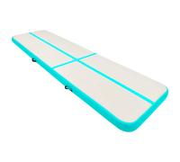 Tappetino Ginnastica Gonfiabile e Pompa 700x100x20cm PVC Verde