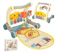 Tappetino gioco educativo 2 in 1 e girello con pianoforte Bibi-inn - Grigio