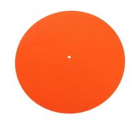 Tappetino Giradischi Tappetino antiscivolo in feltro da 2 pezzi, tappetino for giradischi, for dischi in vinile LP, accessori audio di ricambio fai te(Orange)