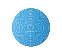 Tappetino girevole for torta da 30 cm, tappetino rotondo for la cottura di torte con bilancia, tappetino for pasticceria, gadget da cucina resistente al calore(Blue)