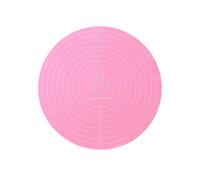Tappetino girevole for torta da 30 cm, tappetino rotondo for la cottura di torte con bilancia, tappetino for pasticceria, gadget da cucina resistente al calore(Pink)