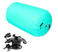 Tappetino gonfiabile per ginnastica Air Roller, cilindro gonfiabile per allenamento di salti mortali e inarcamenti, tappetino gonfiabile Air Spot per ginnastica yoga cheerleading ,Green-60*80cm Automa