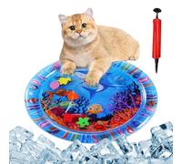 Tappetino Gonfiabile Per Il Bocca Giù - Tappetino Da Gioco Con Sensore D'acqua Per Gatti | Tappetino Da Gioco D'Acqua Sensoriale Per Gatti | Tappetino Di Raffreddamento Per Animali Domestici |