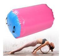 Tappetino gonfiabile per rotolamento con botti da ginnastica con rulli d'aria per allenamento con le mani sulla schiena, tappetino ottagonale in PVC diametro 50 cm altezza 70 cm