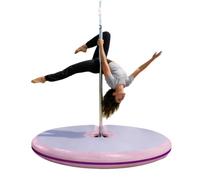 Tappetino Gonfiabile Rotondo per Pole Dance, Tappetino di sicurezza portatile, Ideale per Allenamento di Danza e Esercizio