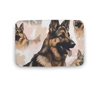 Tappetino grande per gli amanti dei cani, in velluto corallo, con retro in gomma, antiscivolo, per vasca da bagno, per il pavimento, elegante tappeto da bagno, lavabile