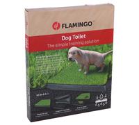 Tappetino igienico per cani FLAMINGO con erba artificiale - Cabina WC e tappeto erboso