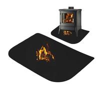 Tappetino ignifugo, 106 x 61 cm, ignifugo, protezione dal calore, per stufa e stufa a legna