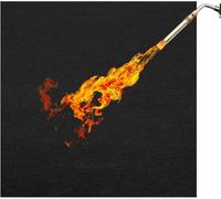 Tappetino ignifugo, 50 x 50 cm, spessore 5 mm, resistente al calore fino a 982 °C, in feltro di carbonio ignifugo, ideale come tappetino per saldatura per artigiani e hobbisti
