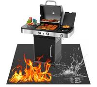 Tappetino ignifugo BBQ 152 x 99 cm, prato, terra, ecc. | Resistente al calore, anti-olio e idrorepellente, superficie antiscivolo. Pieghevole, facile da pulire e riutilizzabile.