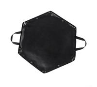 Tappetino ignifugo esagonale in silicone 64x57cm ignifugo (L) | Forma esagonale, dimensioni 64x57cm, sicurezza del ponte, resistenza al calore 550C, per rivestimento in silicone nero