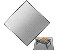 Tappetino ignifugo - Tappetino per braciere per terrazze 100 x 100 cm | Sotto barbecue M-at griglia esterna, per cucina, interni ed esterni, cortile, giardino, cortile, sentiero, fattoria