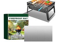 Tappetino ignifugo - tappeto resistente al calore, protezione pieghevole portatile, strato protettivo durevole | coperta per caminetto da esterno per ponte, giardino, campeggio, terrazza, superficie