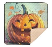 Tappetino imbottito per la palestra e l'attività del bambino, con zucca, colorato, impermeabile, per la pancia, per bambini, 127 x 127 cm