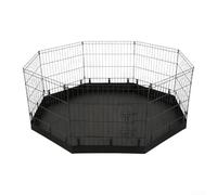 Tappetino impermeabile in tessuto Oxford 600D per animali domestici, a prova di perdite e facile da pulire, adatto a quattro lati 122 x 122 x 8 cm e otto lati 144 x 144 x 61 cm per cani o piccoli