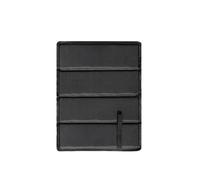 Tappetino impermeabile in tessuto Oxford, portatile, pieghevole, per escursionismo, spiaggia e picnic, leggero e anti-sporco (nero, L)