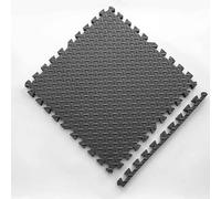 Tappetino impermeabile per bambini, 40 piastrelle in schiuma, morbide e sicure imbottiture da pavimento in EVA, rivestimento puzzle in schiuma(Nero)