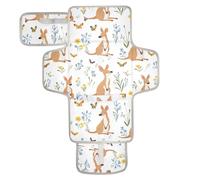 Tappetino impermeabile riutilizzabile con tasca in tessuto a forma di canguro, portatile, leggero e pieghevole, fasciatoio per cambio di pa?ales para Bebes