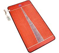 Tappetino in ametista a infrarossi lontani singolo (190 cm di lunghezza x 99 cm di larghezza) - ioni negativi - Terapia del calore dell'abete - Gemme di ametista naturale di grado gioielli -