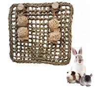 Tappetino in erba Bunny, tappeto da gioco in paglia e fieno per scoiattoli,