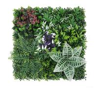 Tappetino in erba finta, tappetino per prato artificiale, in plastica, siepe sintetica per casa, giardino, decorazione da parete, balcone, schermo privacy e sfondo per eventi bar (A)
