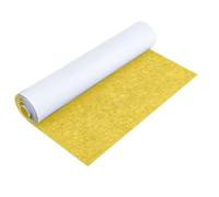 Tappetino in feltro autoadesivo - 40 x 220 cm tessuto in feltro autoadesivo per scatole di liner, sottobicchieri, cornici auto, gambe del tavolo (giallo 2 mm di spessore)