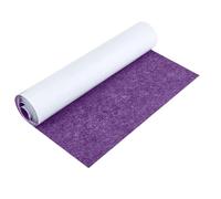 Tappetino in feltro autoadesivo - 40 x 220 cm tessuto in feltro autoadesivo per scatole di liner, sottobicchieri, cornici auto, gambe della sedia, gambe del tavolo (viola 2 mm di spessore)