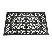 Tappetino IN Gomma Antico 45x75cm Nero Tappetino Raccolta Sporco Zerbino Casa