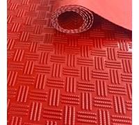 Tappetino in gomma for garage di grandi dimensioni, spessore 3 mm, tappetini impermeabili for, tappetino da parcheggio resistente for auto(Red,1x5m/3.3x16.4ft)
