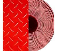 Tappetino in gomma for pavimenti rosso, da 0, 6 m a(1.6x2.5m/5.2x8.2ft)
