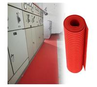 Tappetino in gomma isolante - Tappetino dielettrico non conduttivo per officine e sale di distribuzione, impermeabile e tagliabile, 4,8 m di lunghezza x 1 m di larghezza