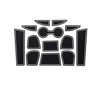 Tappetino In Gomma Per Scanalature Porta, Cuscino Per Slot Portaoggetti, Sottobicchiere Antipolvere, Adesivo Per Mazda CX-3 CX3 CX 3 2015-2019 Inserto portabicchieri(Wit)