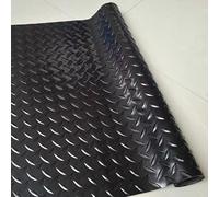 Tappetino in gomma resistente, antiscivolo, impermeabile, per interni ed esterni, ideale per garage, palestra, furgoni, capannoni, facile da tagliare, 1,2 x 1 m