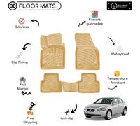 Tappetino in gomma sagomata personalizzato adatto per Volvo V50 2004 - 2012 b...