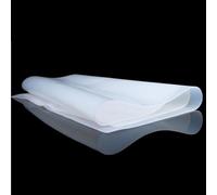 Tappetino in gomma siliconica bianca traslucida, pannello sottile quadrato in silicone da 500 mm x 500 mm for il restauro di mobili, 1 pezzo(500X500X1.5mm)