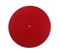 Tappetino in lana per giradischi rosso da 30 cm - Giradischi in vinile LP con