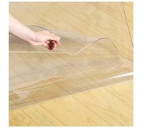 Tappetino in legno trasparente antiscivolo per sala da pranzo, rettangolare, in plastica, spessore 1,5 mm, per sedie piccole e grandi, 228,6 x 442 cm