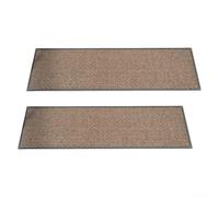 Tappetino in lino con retro in gomma che assorbe rapidamente l'umidità e fornisce una base stabile per scale interne più sicure (grigio scuro)