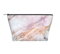 Tappetino in marmo bianco oro Marmo rosa, Borsa da toilette Borsa per trucco Borsa per cosmetici Borsa da toilette da viaggio portatile