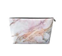 Tappetino in marmo bianco oro Marmo rosa, Borsa da toilette Borsa per trucco Borsa per cosmetici Borsa da toilette da viaggio portatile