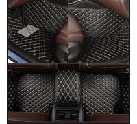 Tappetino In Pelle Per Auto Personalizzato Per VW Per Polo Per Scirocco Per Caddy Per Jetta Nuovo Per Per Golf Per Passat B6 B8 Per Touareg Tapis Sur Tapis Voiture(Beige nero)