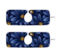 Tappetino in pietra asciutta per lavello da cucina da appendere 2 tappetini per lavello da cucina paraspruzzi e protezioni 35,5 cm margherita fiore blu navy