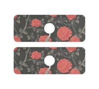 Tappetino in pietra di essiccazione diatomacea per lavello da cucina protezione per lavello 2 pezzi tappetino drenante per cucina bancone cucina e lavandino del bagno 14 7x5 4 pollici Garden Emu Rose