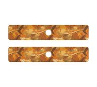 Tappetino in pietra diatomacea per lavello da cucina, protezione per lavello da cucina, 2 pezzi, per bancone della cucina e lavandino del bagno, 76 x 12 cm, topazio squalo arancione e marrone